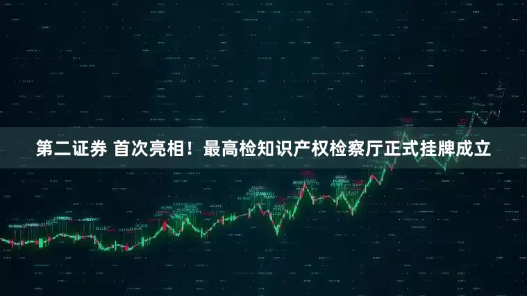 第二证券 首次亮相！最高检知识产权检察厅正式挂牌成立