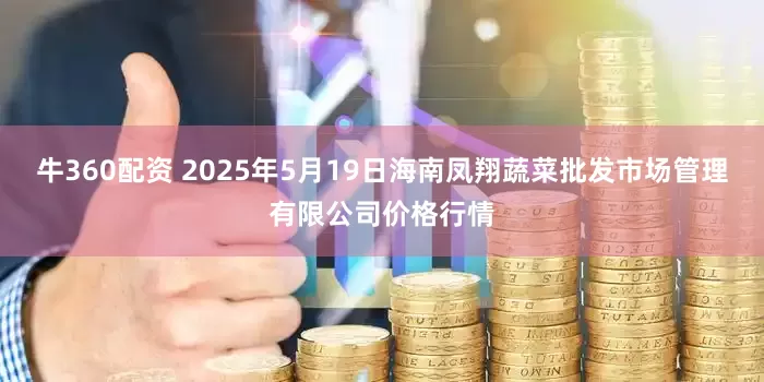 牛360配资 2025年5月19日海南凤翔蔬菜批发市场管理有限公司价格行情